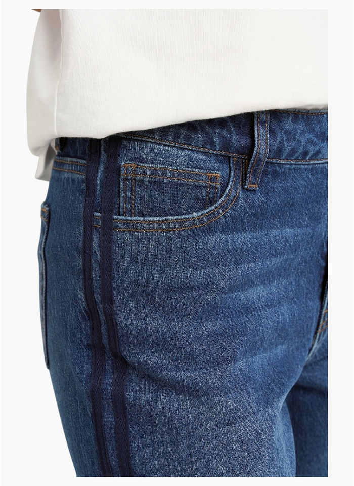Stories Be Told Manhattan Side Stripe Wide Leg Jean