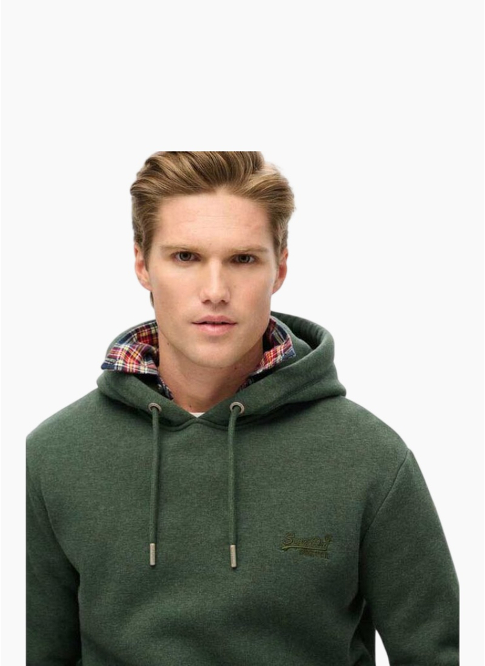 Superdry Essential Logo Hoodie Hb Deep Forest Green Marle