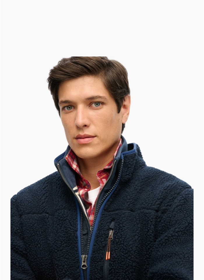 Superdry Outdoor Full Zip Fleece Eclipse Navy