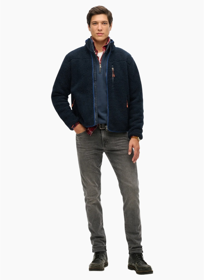 Superdry Outdoor Full Zip Fleece Eclipse Navy