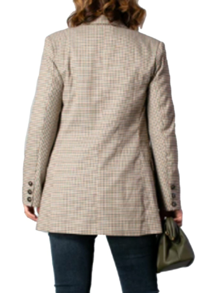 Drama The Label Adriana Blazer - Tan Check