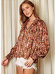 Floral Jacquard Blouse