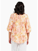 Blackstone Clothing Rose Gathered Top-Apricot Crush