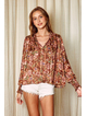Floral Jacquard Blouse