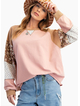 Patchwork Sleeve Pullover