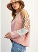 Patchwork Sleeve Pullover