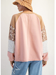 Patchwork Sleeve Pullover