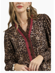 Emily Ruffle Trim Leopard Blouse