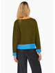 Boom Shankar Poet Jumper - Multi - Olive Multi