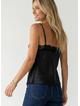 Ressi Classic Satin Lace Trim Cami