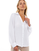Britt Matte Satin Shirt - Off White