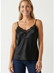 Ressi Classic Satin Lace Trim Cami