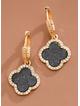 Black Clover Drop Earrings