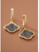 Black Clover Drop Earrings