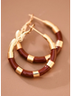 Plated Stainless Steel Hoop Earrings
