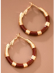 Plated Stainless Steel Hoop Earrings