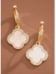 White Clover Drop Earrings