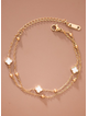 Claire Clover Chain Bracelet - White
