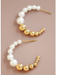 Julie Beaded Pearl Earrings