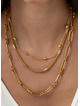 Triple Layered Chunky Chain Necklace