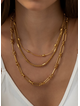 Triple Layered Chunky Chain Necklace