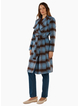 Betty Basics BRITNEY COAT-BLUE/CHOCOLATE CHECK