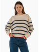 Betty Basics Leonie Knit Sweater - Navy/Off White Stripe