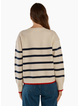 Betty Basics Leonie Knit Sweater - Navy/Off White Stripe