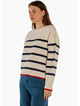Betty Basics Leonie Knit Sweater - Navy/Off White Stripe