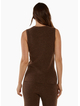 Betty Basics SHONA KNIT VEST-ESPRESSO