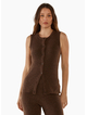 Betty Basics SHONA KNIT VEST-ESPRESSO