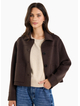 By Rosa Ranger Chocolate Marle Wool Blend Soft Jacket