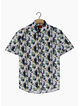 R.F Scott  Fields Short Sleeve Shirt Cobalt