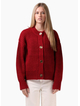 RPM CHUNKY CARDIGAN RED PLUM