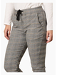 Threadz Chic Checked Pants-Natural