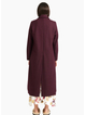 Tuesday Label Archer coat-Merlot