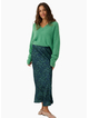 Cartel & Willow CW Millie Slip Skirt - Nautica