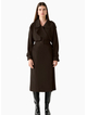 Esmaee Metro Trench Coat Chocolate