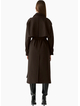 Esmaee Metro Trench Coat Chocolate