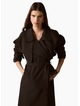 Esmaee Metro Trench Coat Chocolate