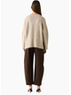 Esmaee Whisper V Neck Sweater - Oatmeal