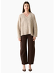 Esmaee Whisper V Neck Sweater - Oatmeal