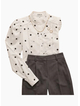 HARLEM Letitia Blouse - White/Black Spots