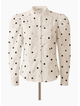 HARLEM Letitia Blouse - White/Black Spots