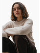 Among The Brave Edge Ivory Mock Neck Contrast Trim Jumper