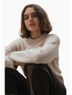 Among The Brave Edge Ivory Mock Neck Jumper