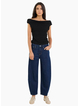 Among The Brave Graduate Dark Blue Stretch Barrel Jeans