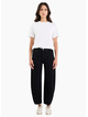 Among The Brave Graduate Jet Black Stretch Barrel Jeans