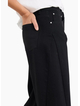 Among The Brave Graduate Mid Rise Barrel Leg Stretch - Black