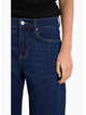 Among The Brave Graduate Mid Rise Barrel Leg Stretch - Dark Blue